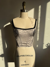 Load image into Gallery viewer, Vintage grey bustier (XS-S)
