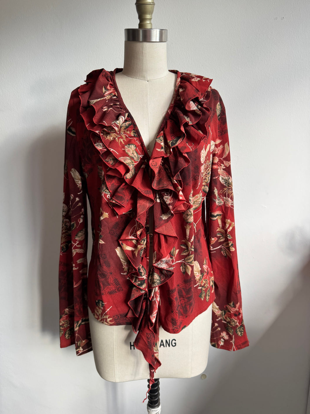 Vintage 90s ruffled blouse (M)