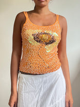 Load image into Gallery viewer, 2000s Sequinned floral top
