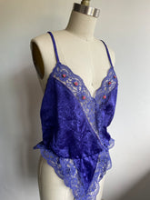 Load image into Gallery viewer, Vintage purple lace teddy (M)
