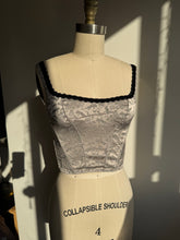 Load image into Gallery viewer, Vintage grey bustier (XS-S)
