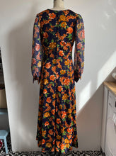 Load image into Gallery viewer, Vintage 80s french floral puffed sleeve maxi dress
