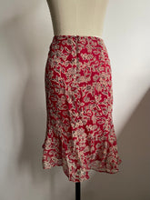 Load image into Gallery viewer, Vintage watercolor midi skirt (M)
