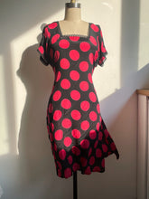 Load image into Gallery viewer, Polka dot high slit dress
