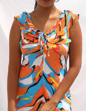 Load image into Gallery viewer, 00’s abstract overlay mini dress
