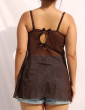 Load image into Gallery viewer, Chocolate underwired slip dress
