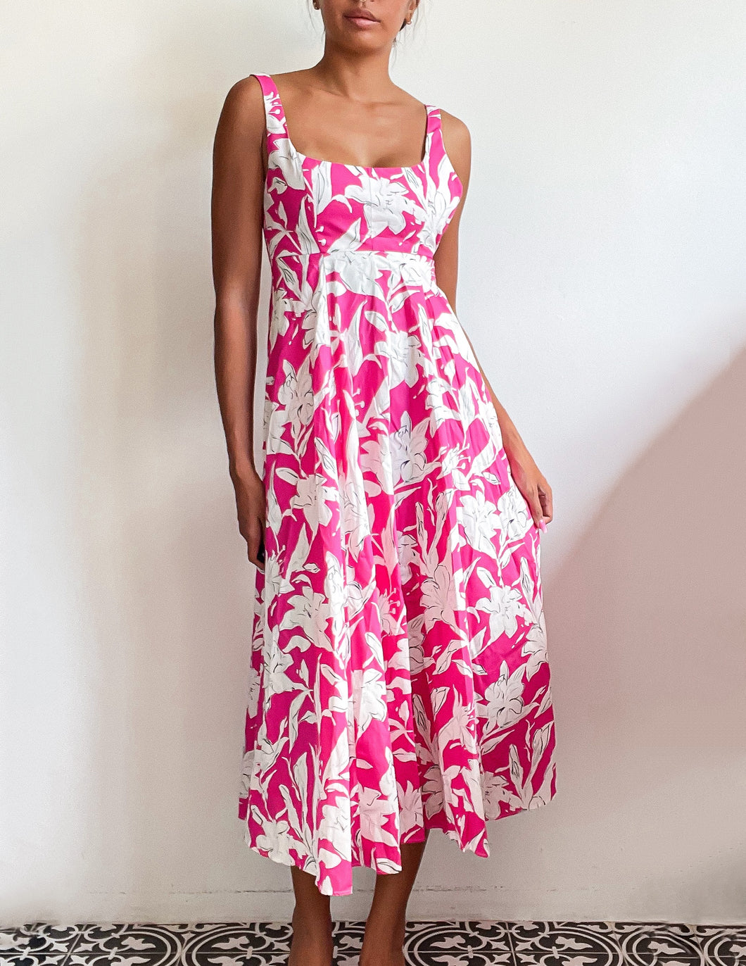 Summer floral maxi dress