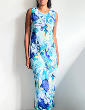 Load image into Gallery viewer, Vintage printed 80’s maxi dress

