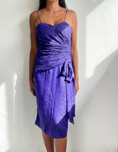 Load image into Gallery viewer, Vintage silk pleated cocktail dress
